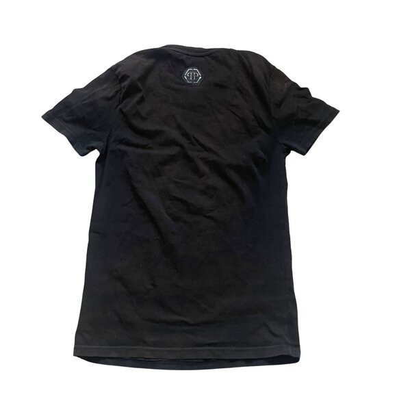 Philipp Plein Brown Platinum Cut Skull Graphic T-Shirt S - Picture 8 of 9